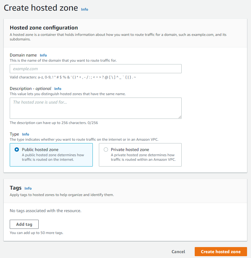 1usd hosting with aws s3-create-new-host-zone-aws-route53